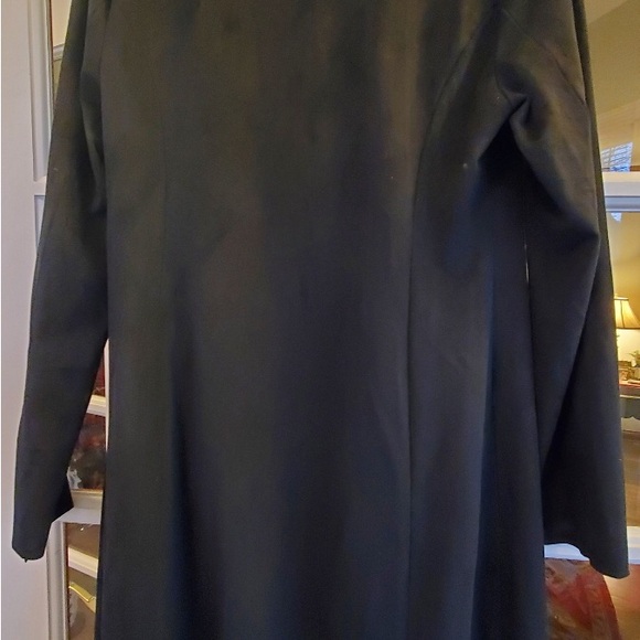 Adrianne Vittadini NWT Black Faux suede Draped open front blazer Jacket Sz XS - Picture 6 of 10